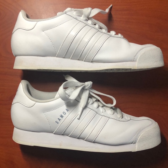 adidas | Women’s All White Leather Samoa - Picture 5 of 7
